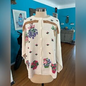 Gorgeous gently worn vintage Quaker Facrtory Sweater. 45% cotton